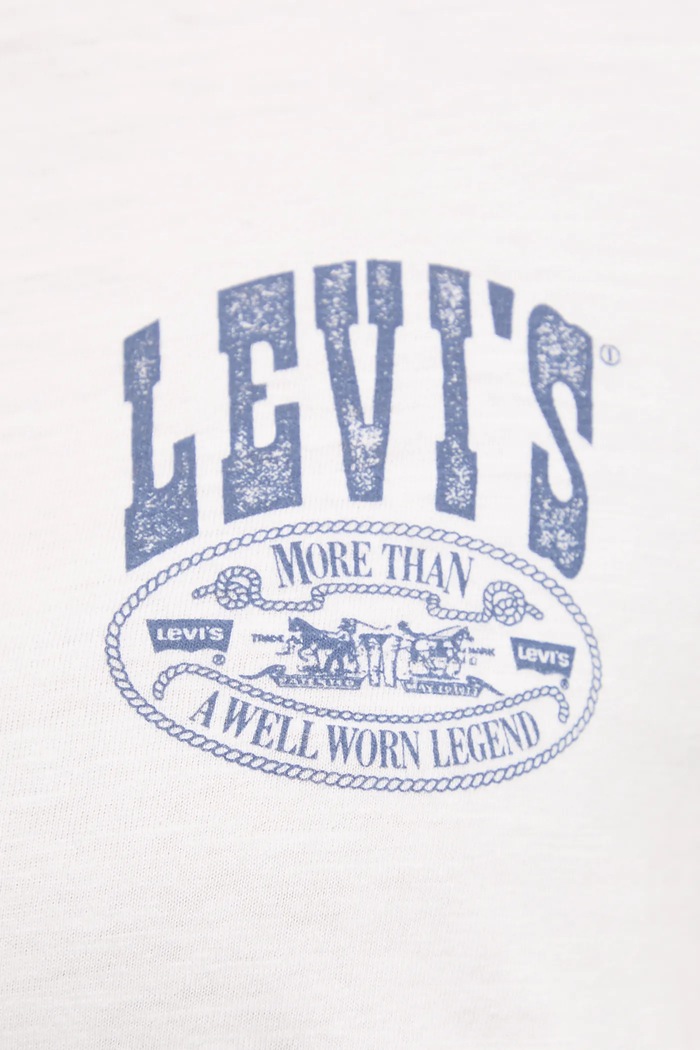 Памучна тениска Levi's A8804 бял