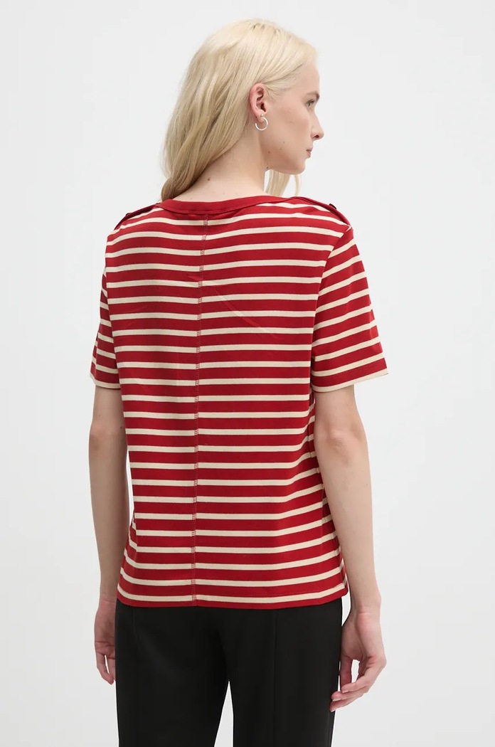 Odzież Tommy Hilfiger t-shirt bawełniany WW0WW42907 czerwony