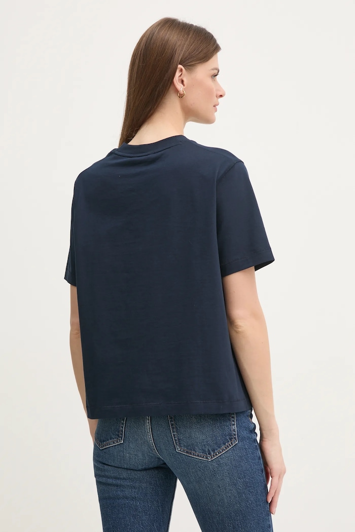 Îmbrăcăminte Tommy Hilfiger tricou din bumbac WW0WW43597 bleumarin