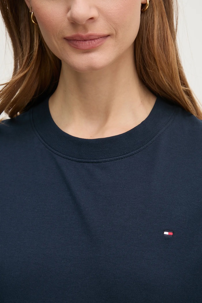 Tommy Hilfiger tricou din bumbac WW0WW43597 bleumarin