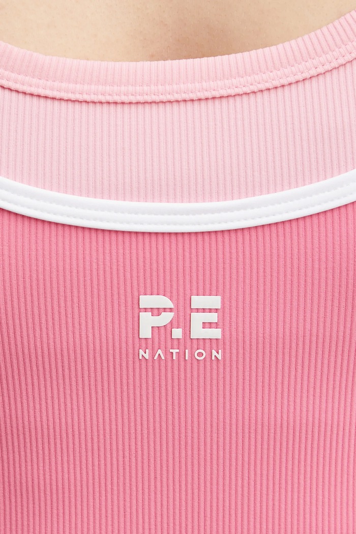 P.E Nation top de antrenament pentru femei Forward 243W134 roz