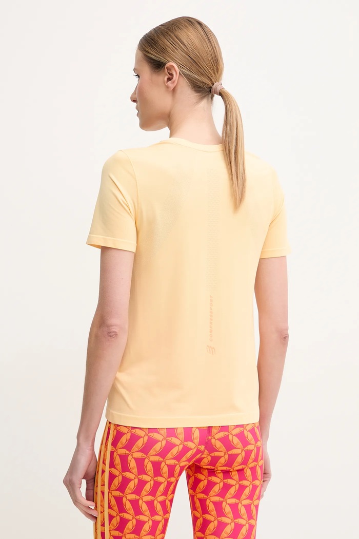 Ruházat Compressport futós póló Performance ATSW493 sárga