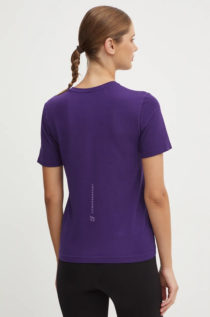 Běžecké tričko Compressport Performance ATSW493 fialová AW25