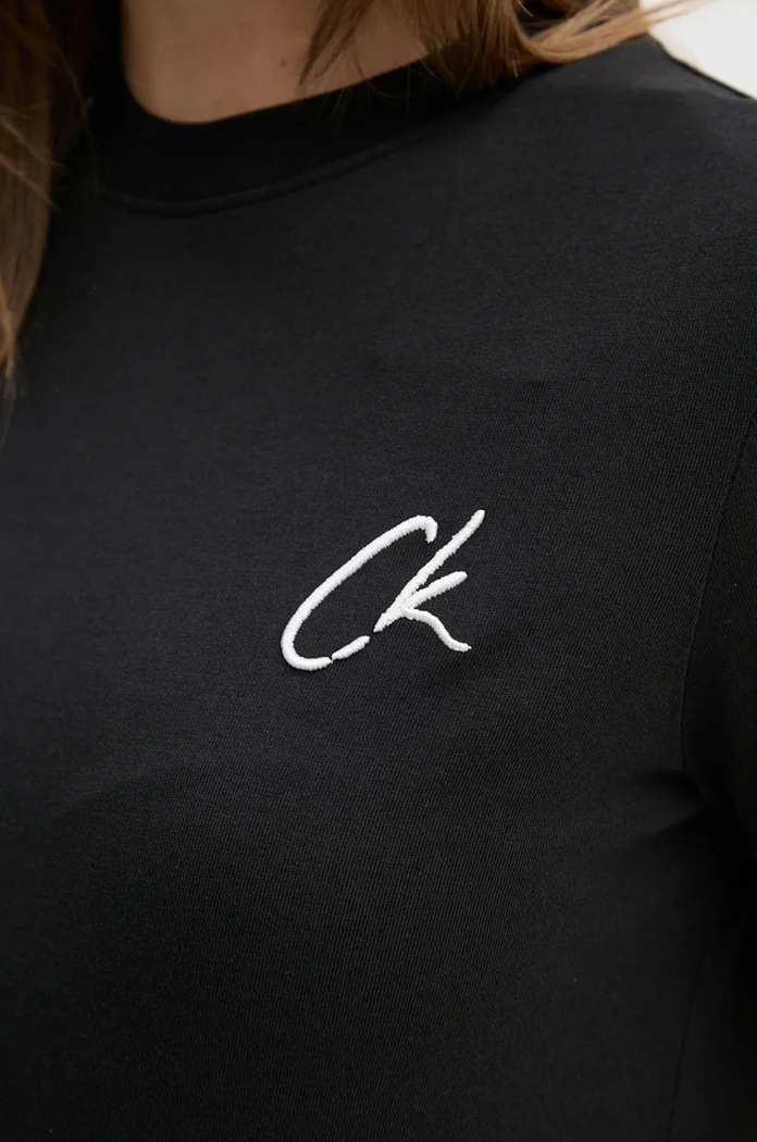 Памучна тениска Calvin Klein Jeans Calvin Klein Jeans черен J20J224439