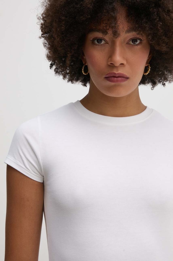 Bavlnené tričko Calvin Klein Jeans biela J20J224654