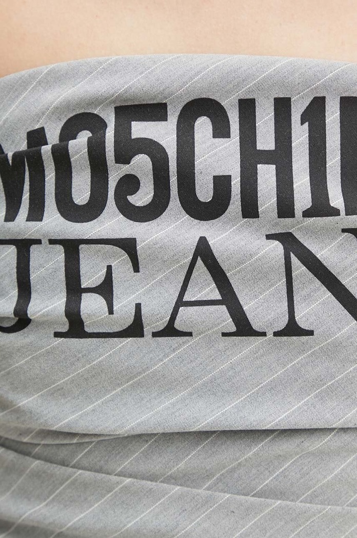 Moschino Jeans tricou din amestec de lână 0812.8725 gri