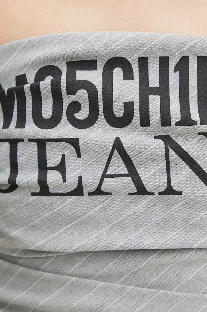 Moschino Jeans tricou din amestec de lână 0812.8725 gri