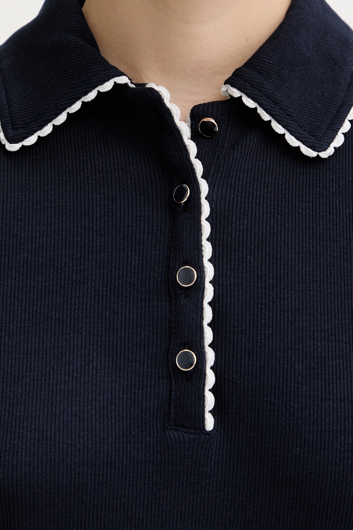 Morgan top DLOLI DLOLI blu navy
