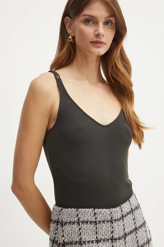 Morgan tricou DANIEL uni verde DANIEL