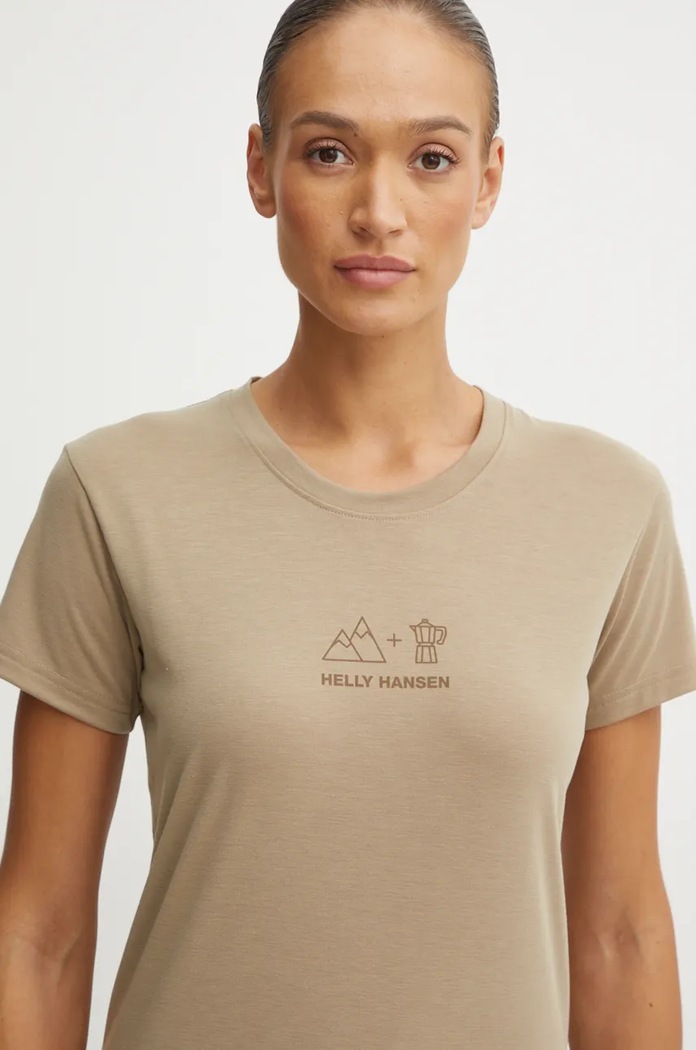 Тениска Helly Hansen SKOG стандартна зелен 63083