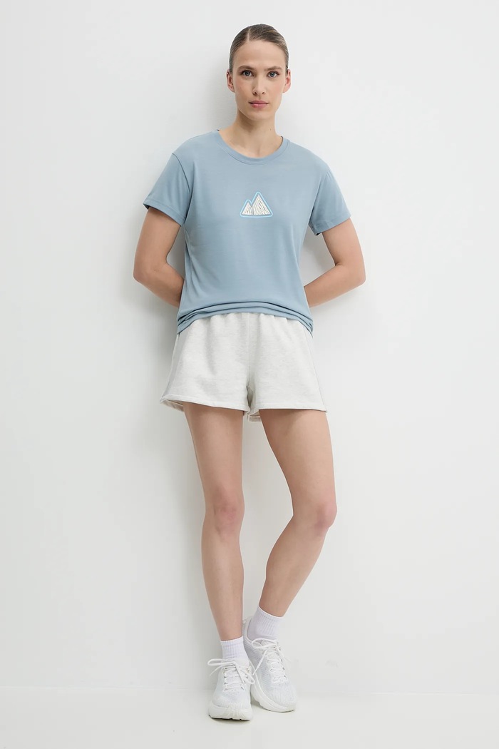 Helly Hansen t-shirt SKOG 63083 niebieski SS25