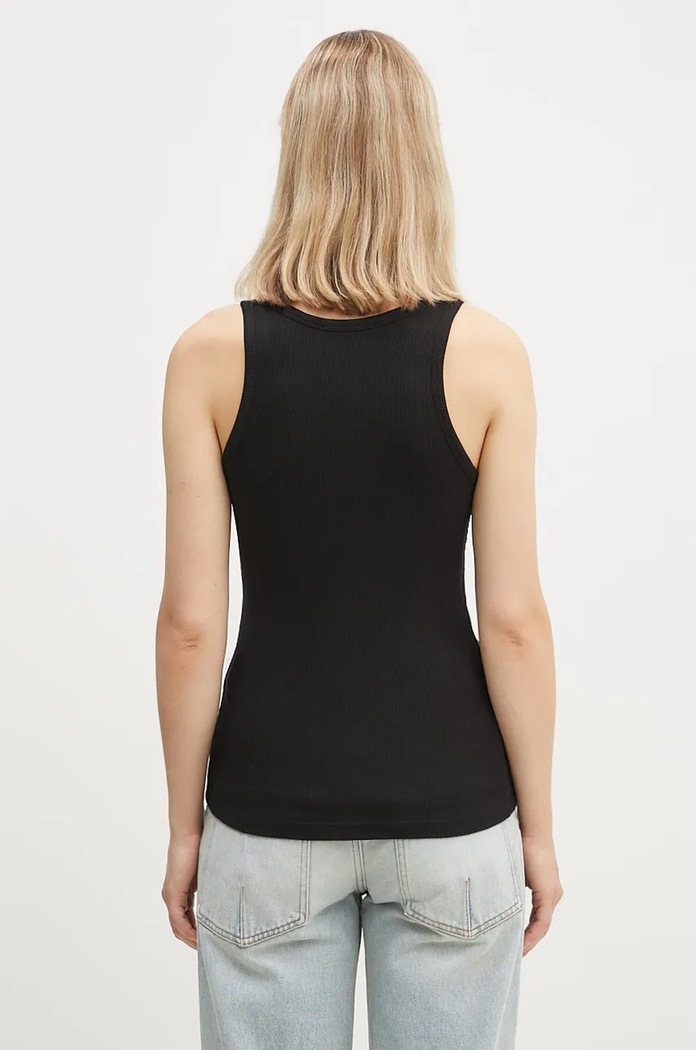 Oblečenie Top Coperni Rib Logo Tank Top COPJS12F5006 čierna