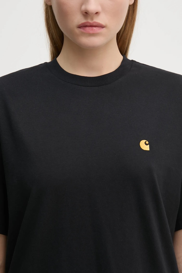 Carhartt WIP t-shirt in cotone S/S Chase nero I033045.00FXX