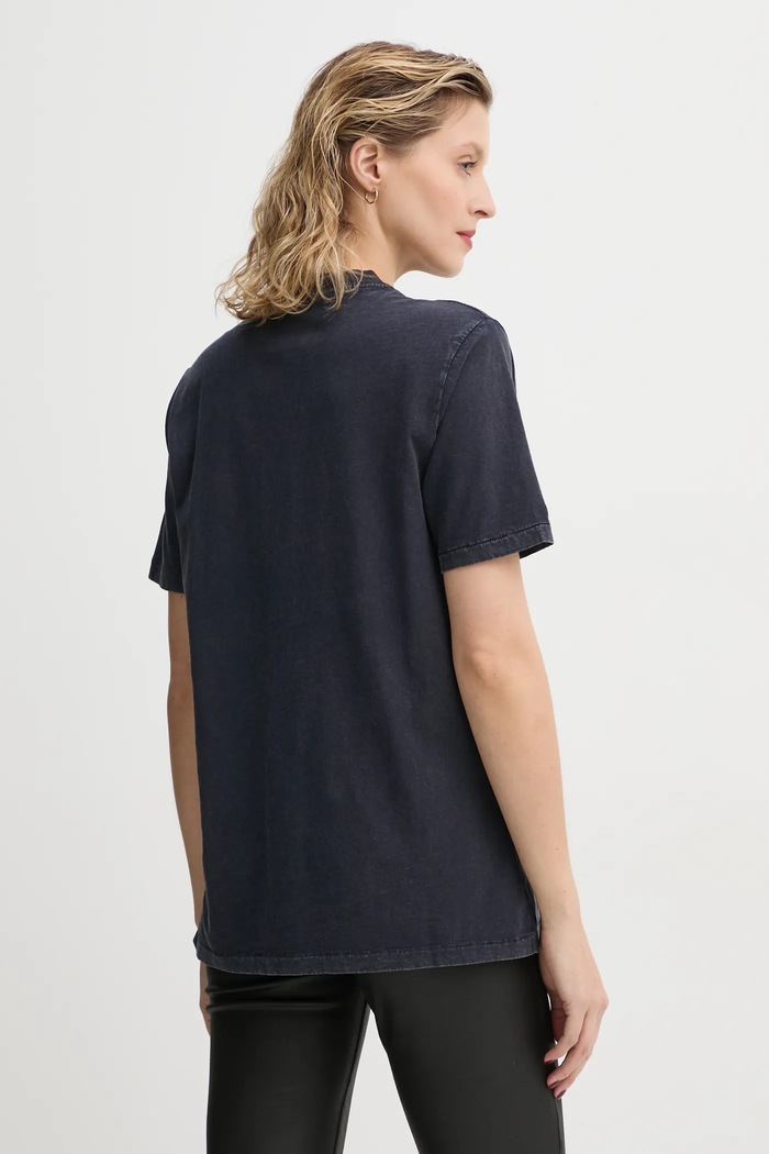 Ρούχα Βαμβακερό μπλουζάκι ZADIG&VOLTAIRE JWTS01668 σκούρο μπλε
