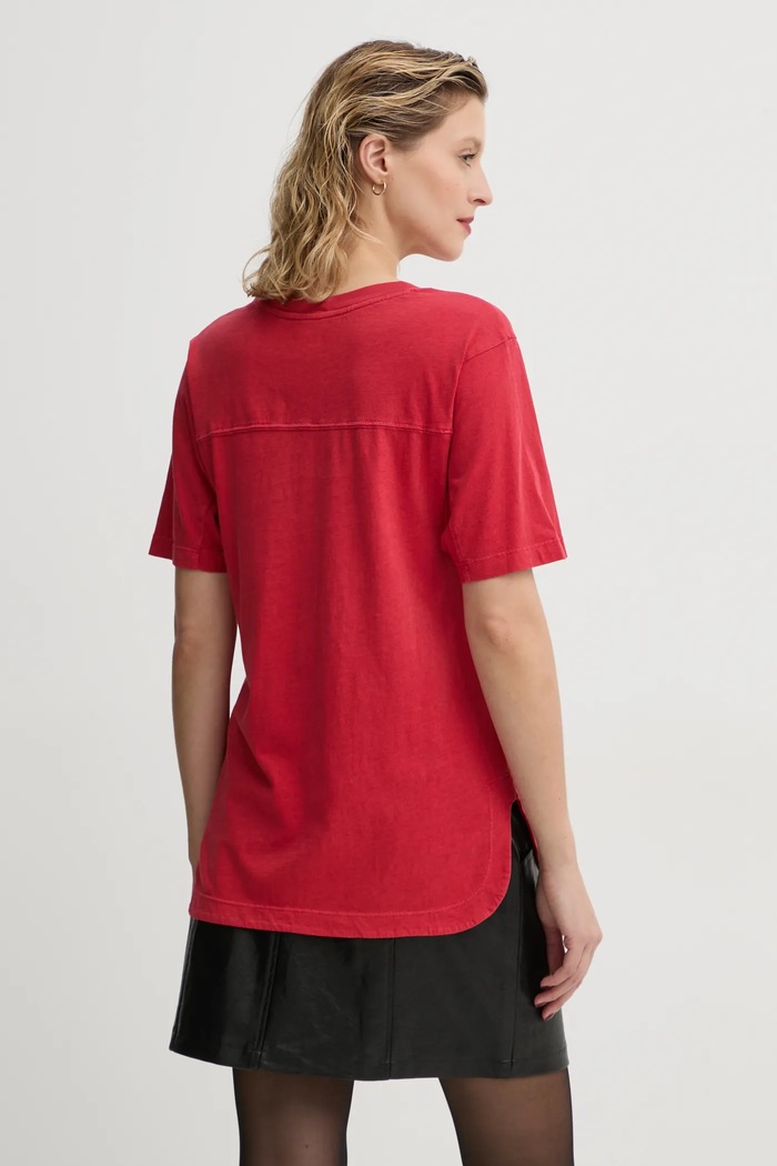 Oblečení Bavlněné tričko ZADIG&VOLTAIRE JWTS01664 červená