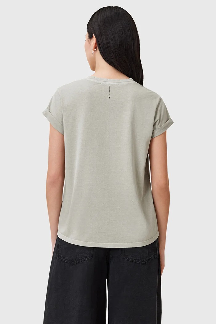 Βαμβακερό μπλουζάκι AllSaints ANNA πράσινο W191JB