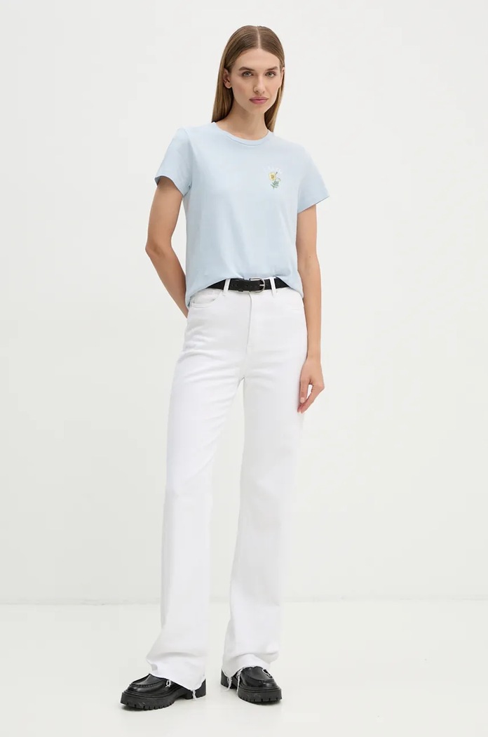 Bavlněné tričko Levi's 17369.2818 modrá AW24