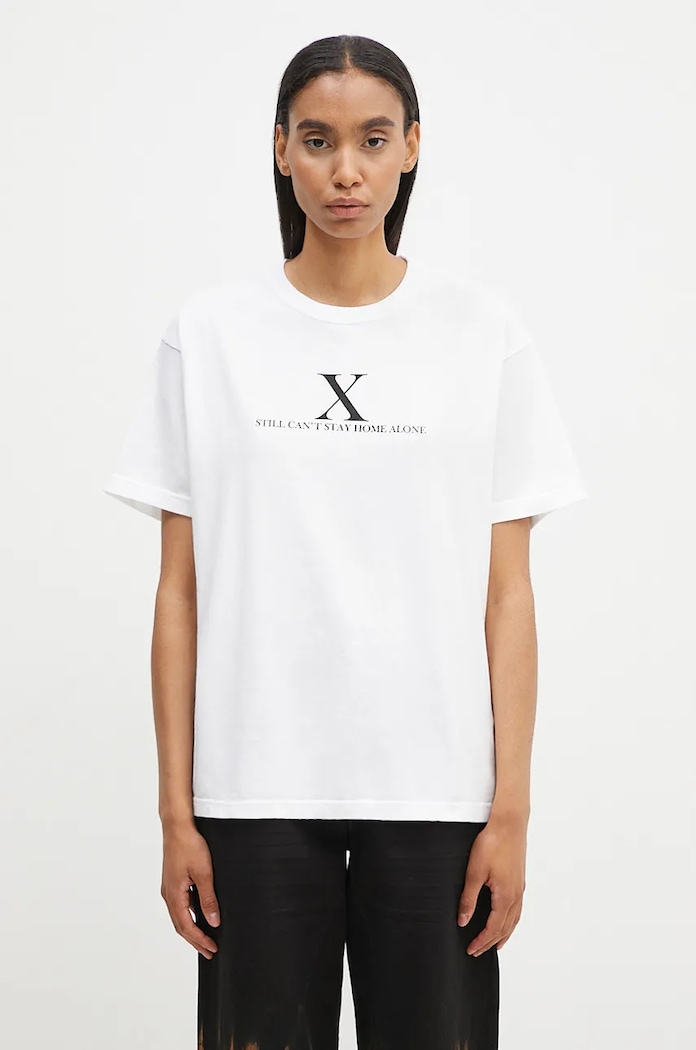 Бавовняна футболка Undercover Tee надрук білий UC2D2802