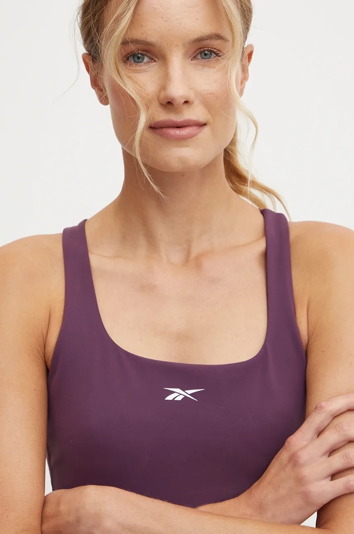 Športová podprsenka Reebok LUX Collection fialová 100205823