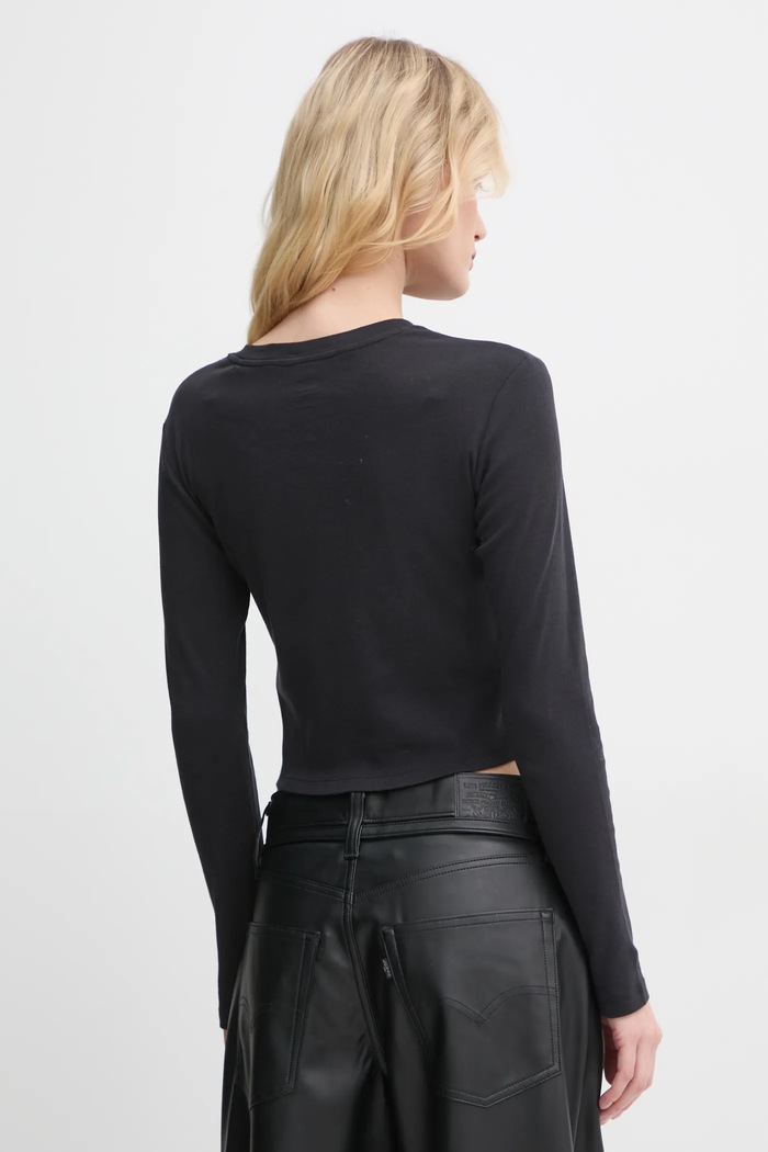 Odjeća Pamučna majica dugih rukava Levi's A8796 crna