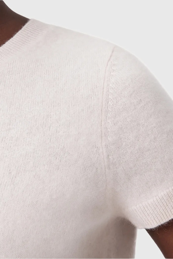 Kašmírové tričko AllSaints REBEL TEE W118KB ružová AW25