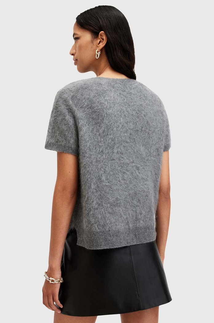 Abbigliamento AllSaints maglietta di cashmere REBEL TEE W118KB grigio