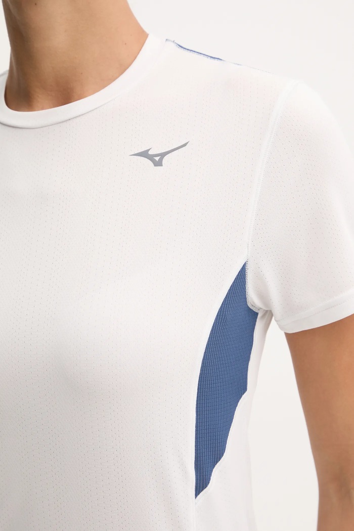 Majica kratkih rukava za trčanje Mizuno DryAeroFlow J2GAB004 bijela