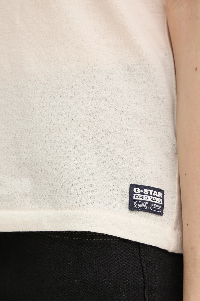 G-Star t-shirt bawełniany D26417.C954 beżowy