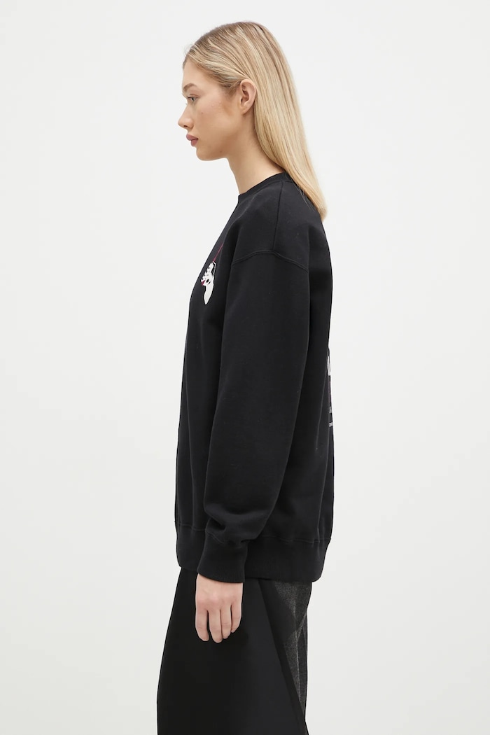 Pamučna dukserica Undercover C/S UC2D1894.3 crna AW24