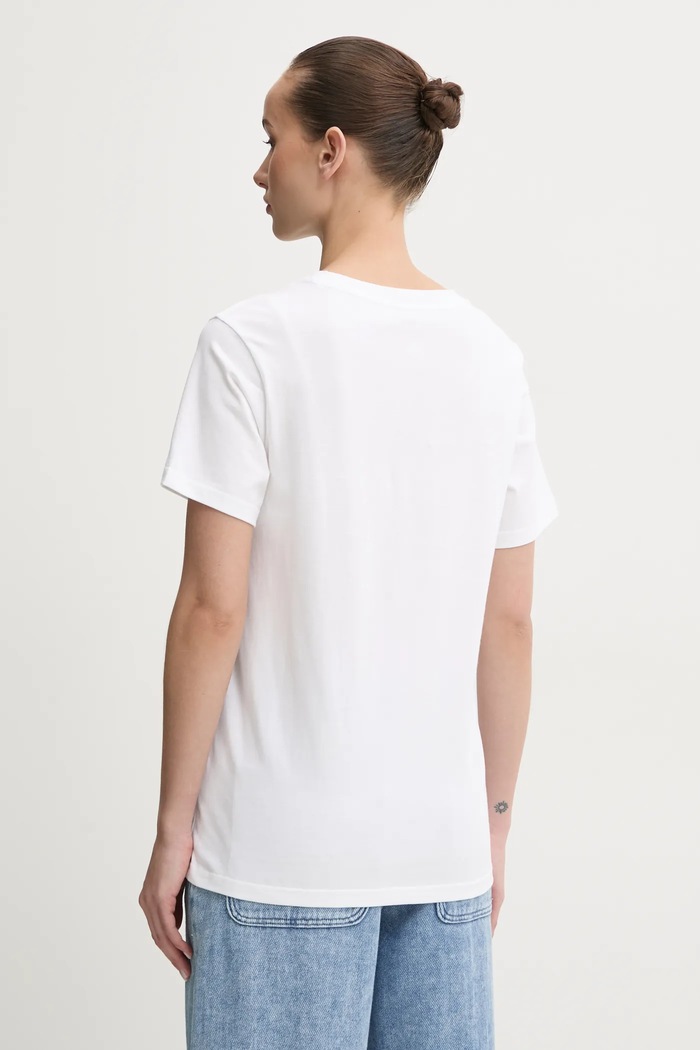 Abbigliamento Converse t-shirt in cotone 10027570.A01 bianco