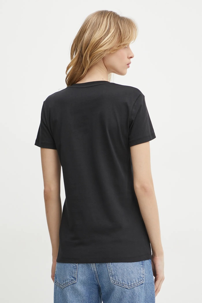 Odjeća Pamučna majica Armani Exchange 6DYT37.YJDGZ crna