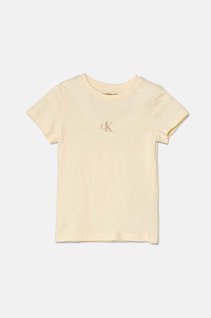 Calvin Klein Jeans t-shirt bawełniany dziecięcy 2-pack IG0IG02695.9BYH.104.116 beżowy AW24