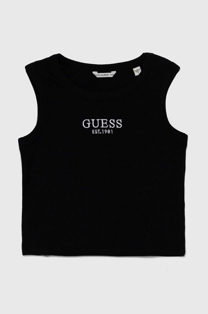 Dětský top Guess s elastanem černá J4YI16.KBZP4.9BYH