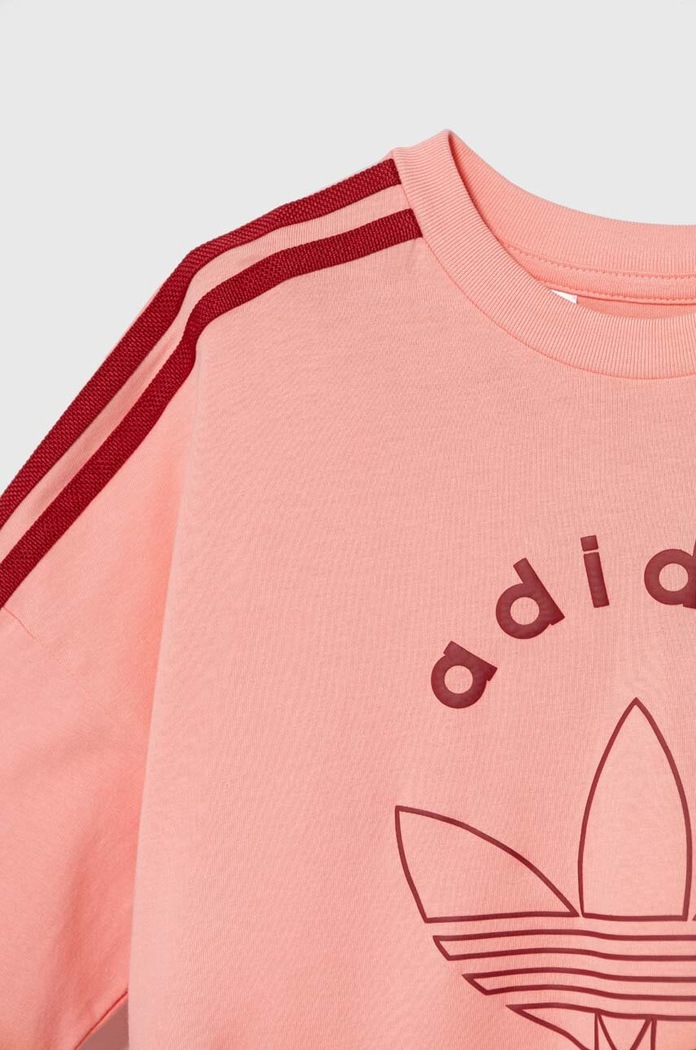 Dziewczynka adidas Originals t-shirt bawełniany dziecięcy TEE IY9544 różowy