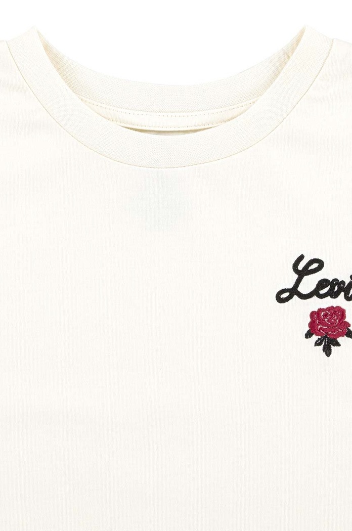 Fete Levi's Tricou de bumbac pentru copii OVERSIZED LEVIS ROSE TEE 3EL489 bej