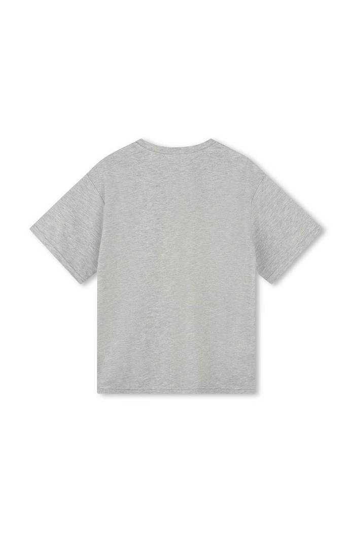 Dziewczynka DKNY T-shirt bawełniany dziecięcy D62060.156.162 szary