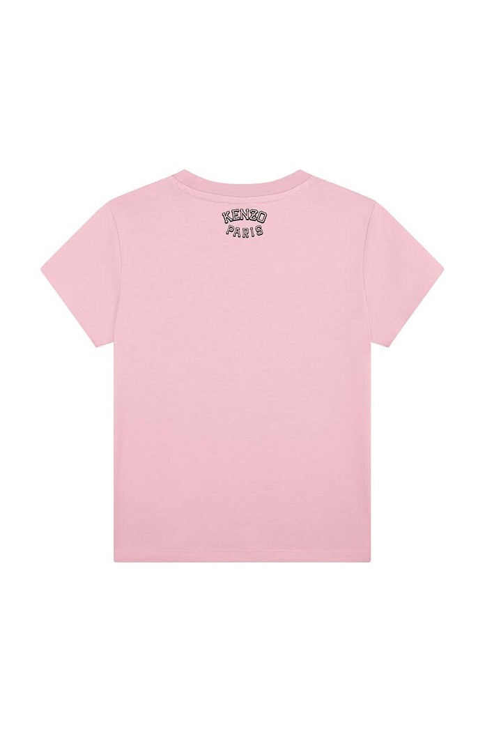 Kenzo Kids t-shirt bawełniany dziecięcy K60765.86.108 różowy AW24