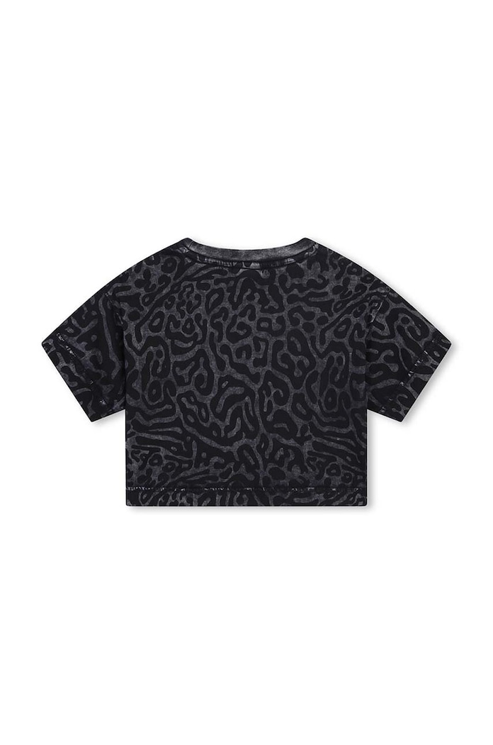 Dziewczynka HUGO t-shirt bawełniany dziecięcy G00207.114.150 czarny