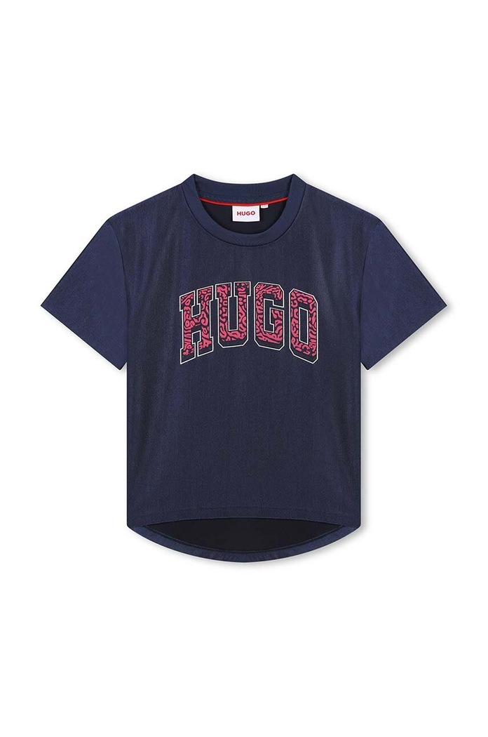 Dětské tričko HUGO G00222.156.162 námořnická modř AW24