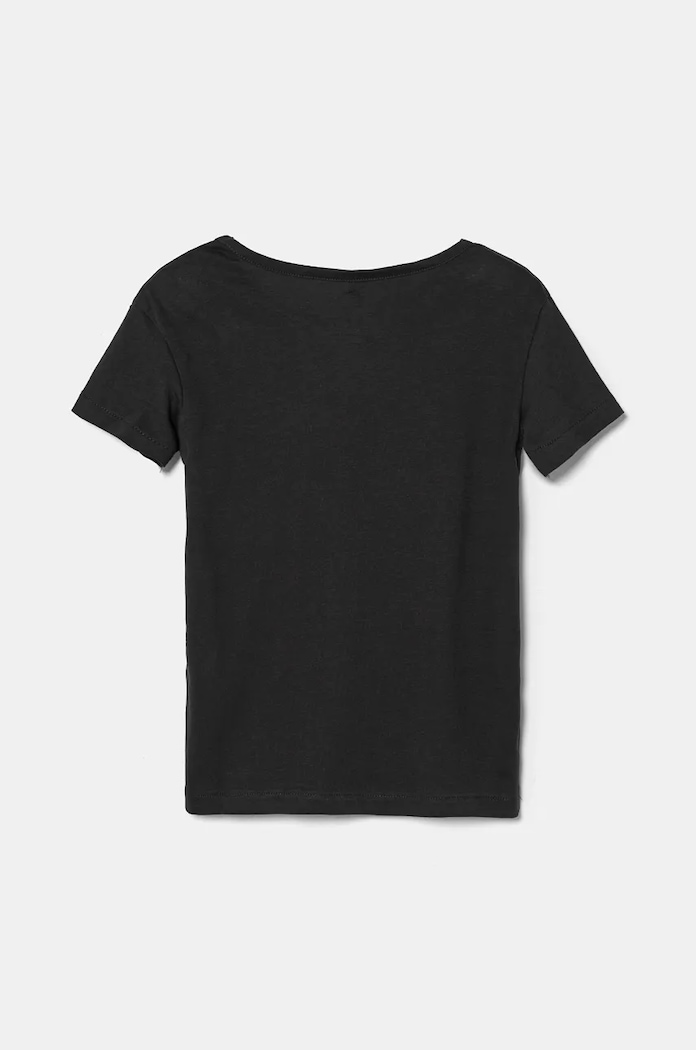 Roxy Tricou de bumbac pentru copii DAY AND NIGHT A ERGZT04063 negru AW24