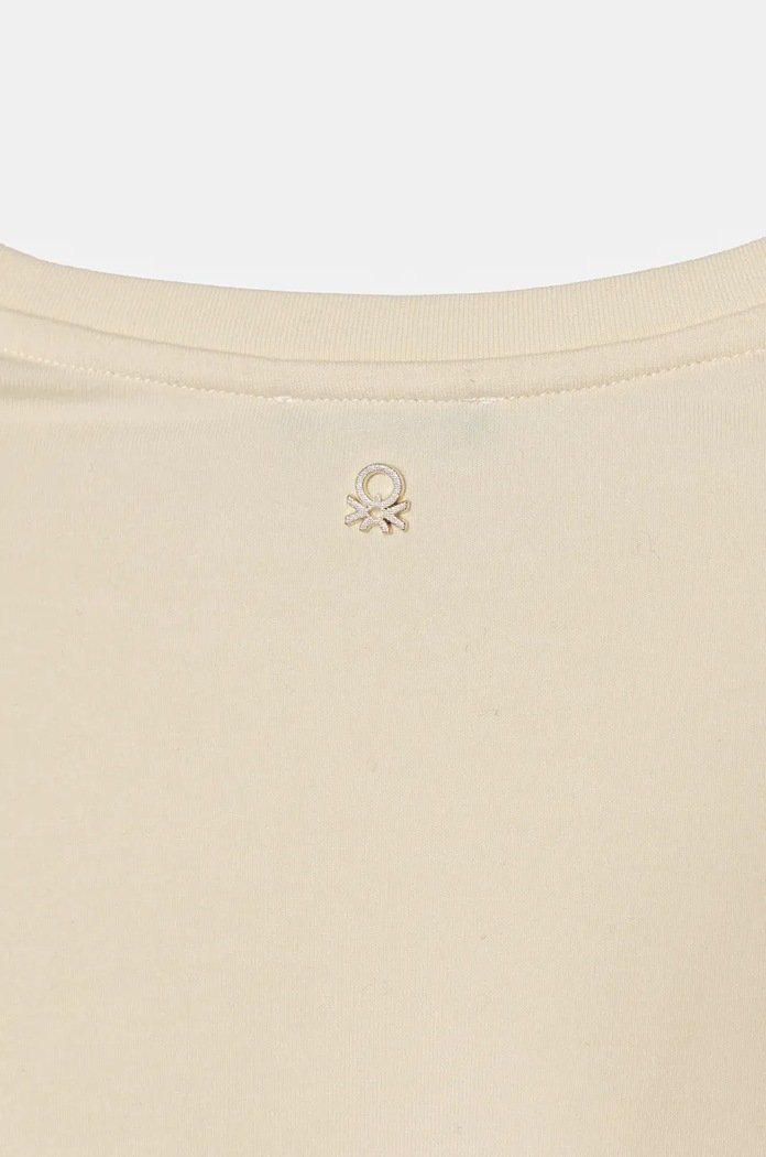Момиче Детска тениска United Colors of Benetton 3Q8DC10LW.G.Seasonal бежов