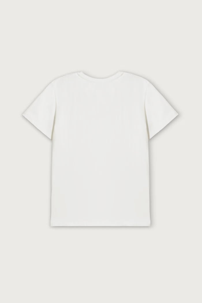 Patrizia Pepe T-shirt per bambini in cotone con elastan J331 7M0861 bianco AW25