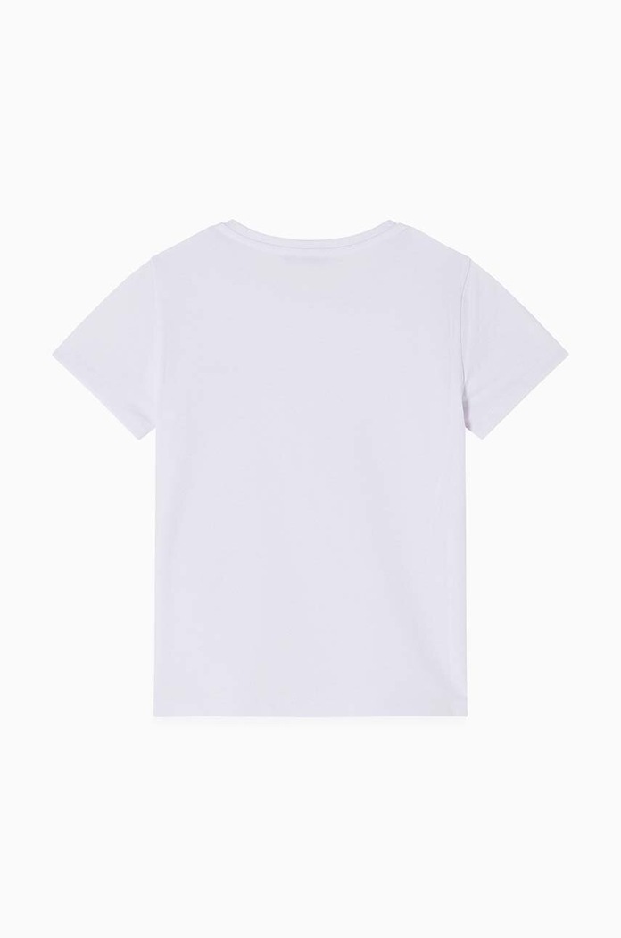 Παιδικό μπλουζάκι Patrizia Pepe J061 7M0861 λευκό AW25