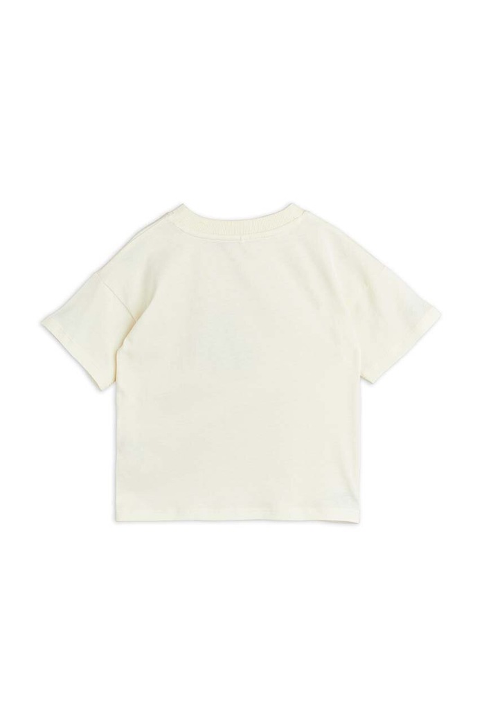 Chłopiec Mini Rodini T-shirt bawełniany dziecięcy Parrot 2462012211 beżowy