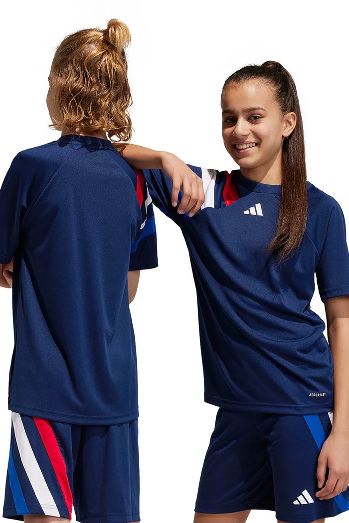Dječja majica kratkih rukava adidas Performance FORTORE23SY Planet friendly mornarsko plava IK5727
