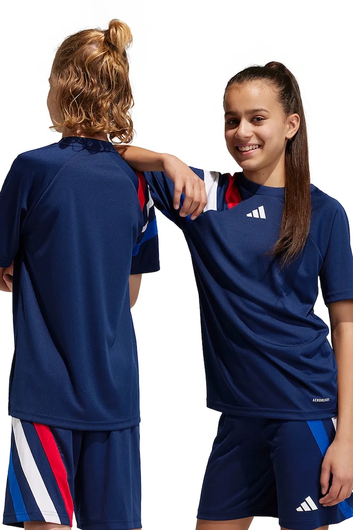 Dječja majica kratkih rukava adidas Performance FORTORE23SY Planet friendly mornarsko plava IK5727