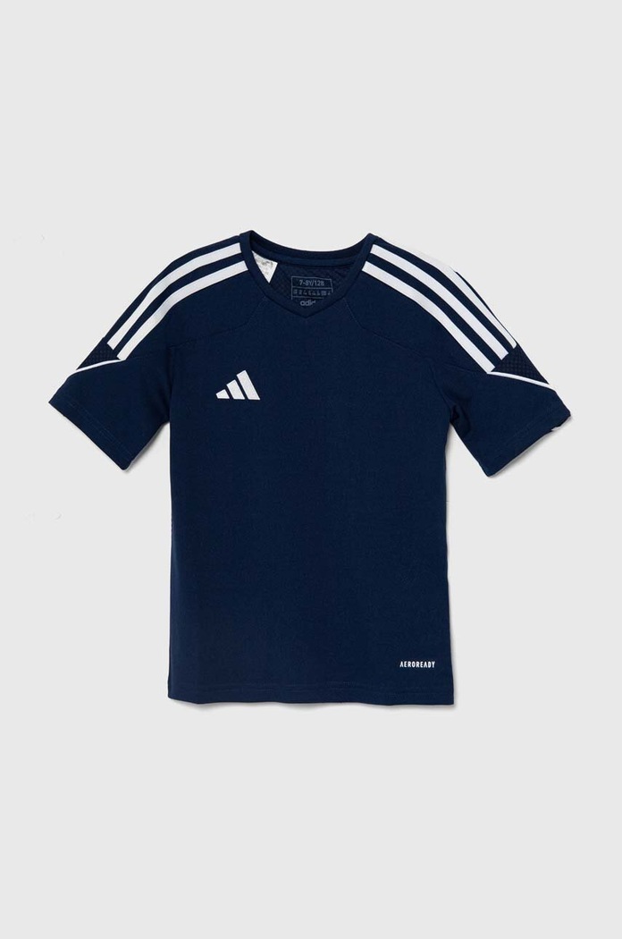 Dětské tričko adidas Performance TIRO 23SY V výstřih námořnická modř HR4618