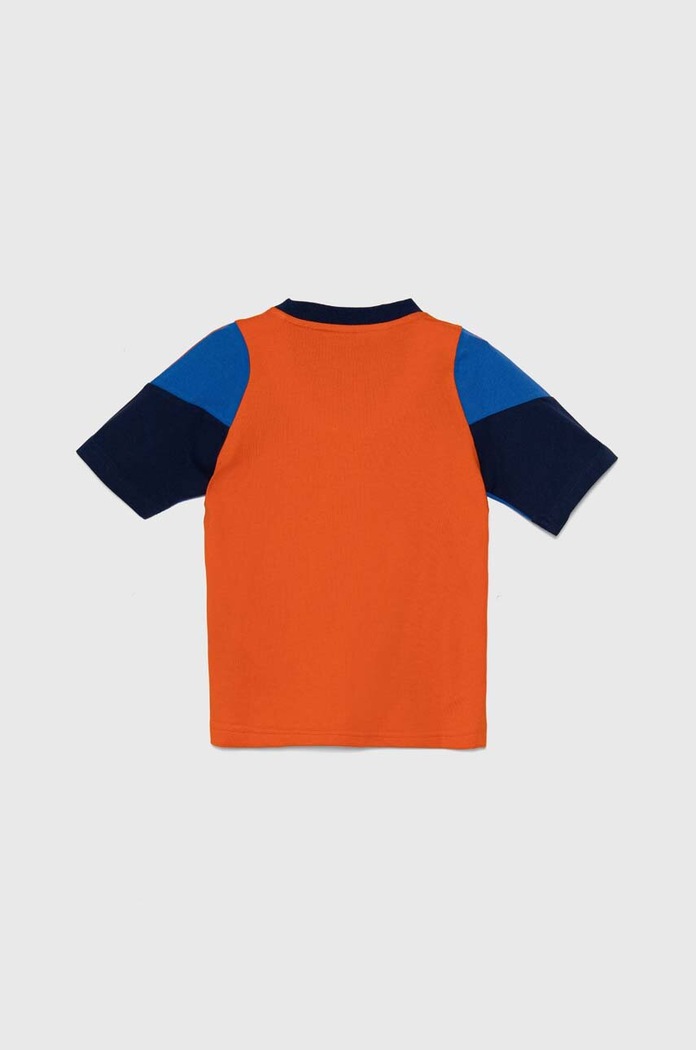Chłopiec adidas Performance T-shirt bawełniany dziecięcy JUVE TEEY IS5806 pomarańczowy