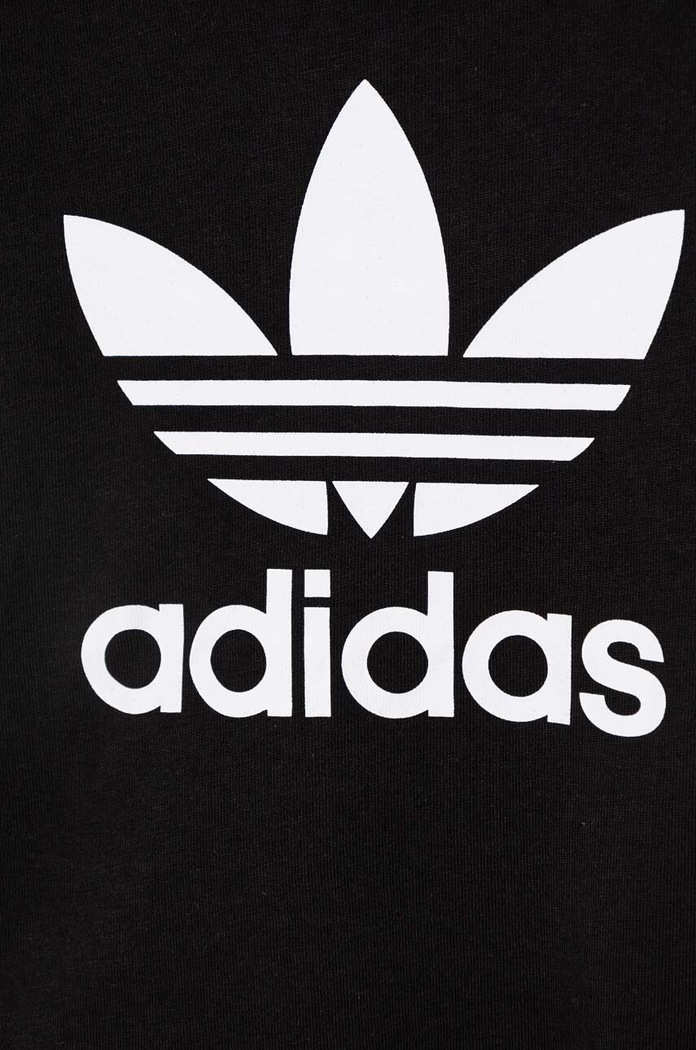 Αγορίστικα adidas Originals Παιδικό βαμβακερό μπλουζάκι adidas Originals TREFOIL TEE IX5113 μαύρο