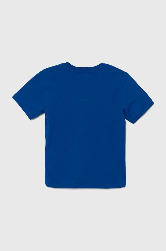 Chłopiec adidas Originals t-shirt bawełniany dziecięcy TREFOIL TEE IY7425 niebieski